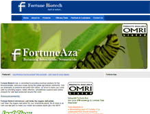 Tablet Screenshot of fortunebiotech.com